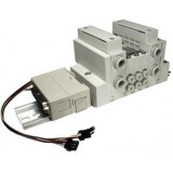 SMC solenoid valve 4 & 5 Port VQ VV5Q12-F, 1000 Series, Base Mounted Manifold, Non Plug-in, D-sub Connector